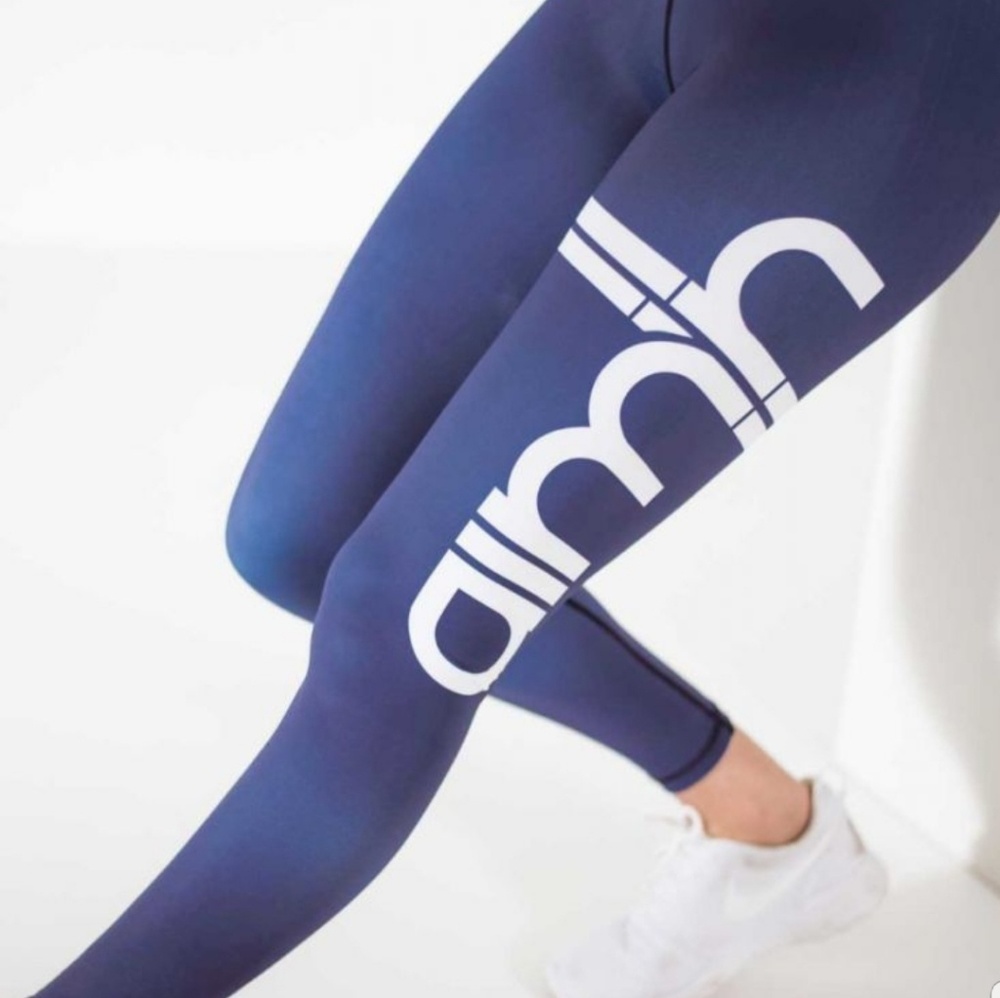 amin blue stripe leggings